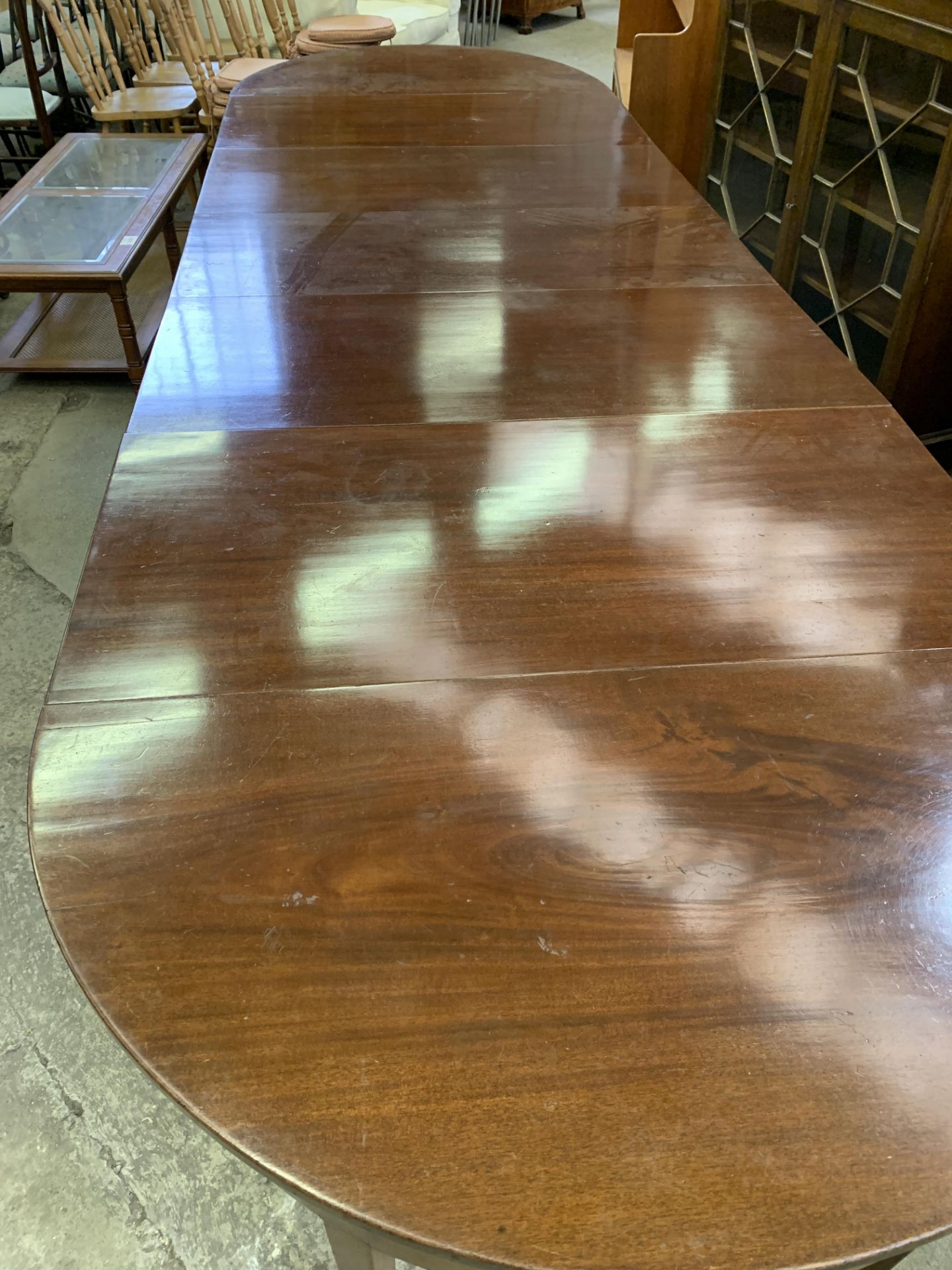 Mahogany extendable table, extending up to 366 cms (12 feet) - Bild 7 aus 9