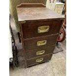 Mahogany chest of four drawers