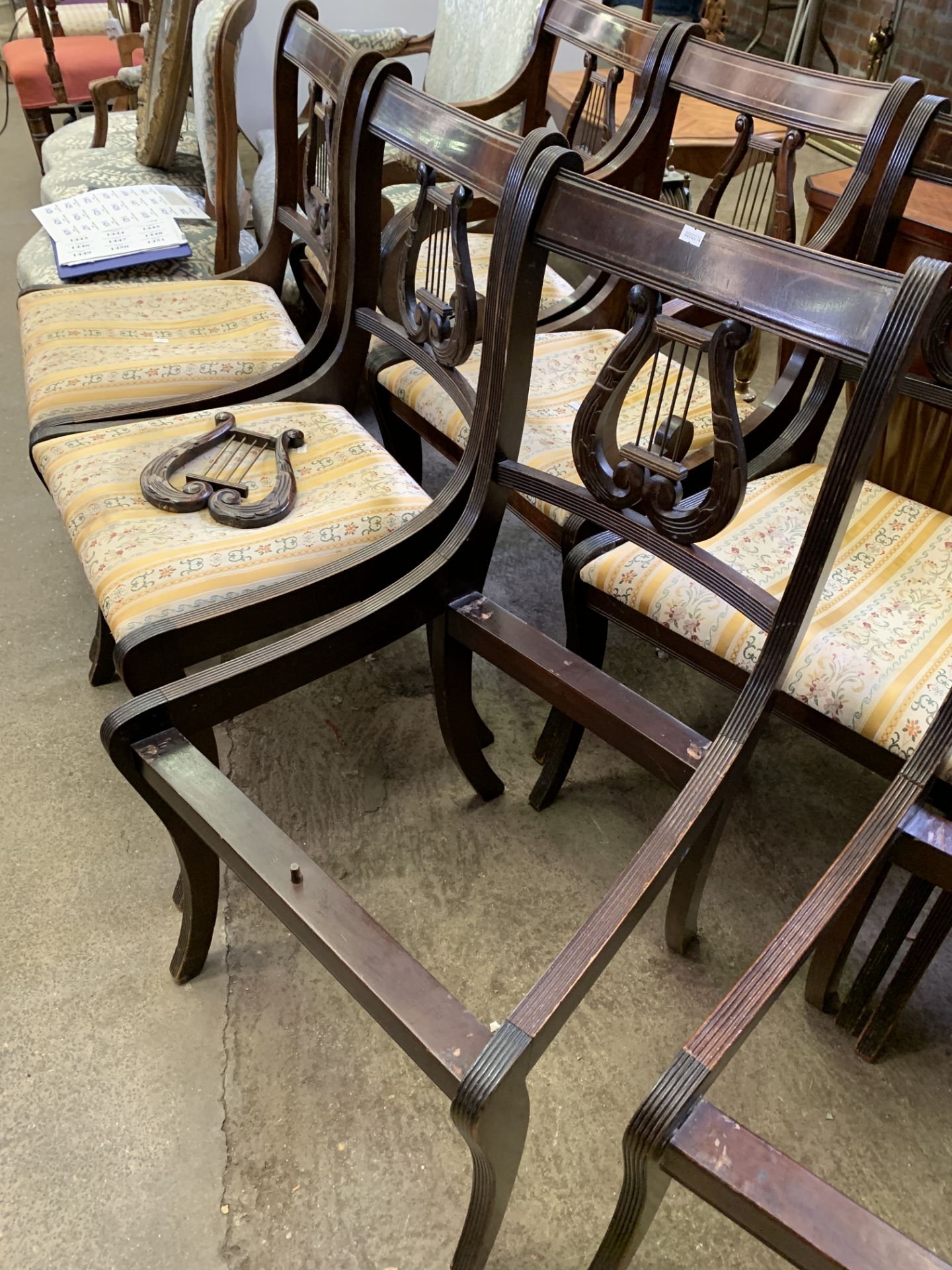 Eight reproduction dining chairs - Image 3 of 4
