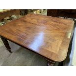 Victorian mahogany extendable dining table