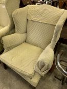 Georgian style wing-back armchair