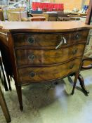 Brights of Nettlebed serpentine fronted chest of drawers