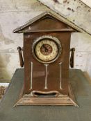 Copper British United Clock Company mantel clock