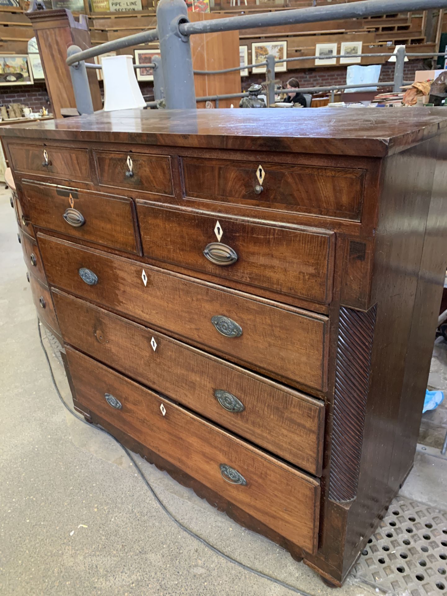 Mahogany Scotch chest of drawers - Image 7 of 7