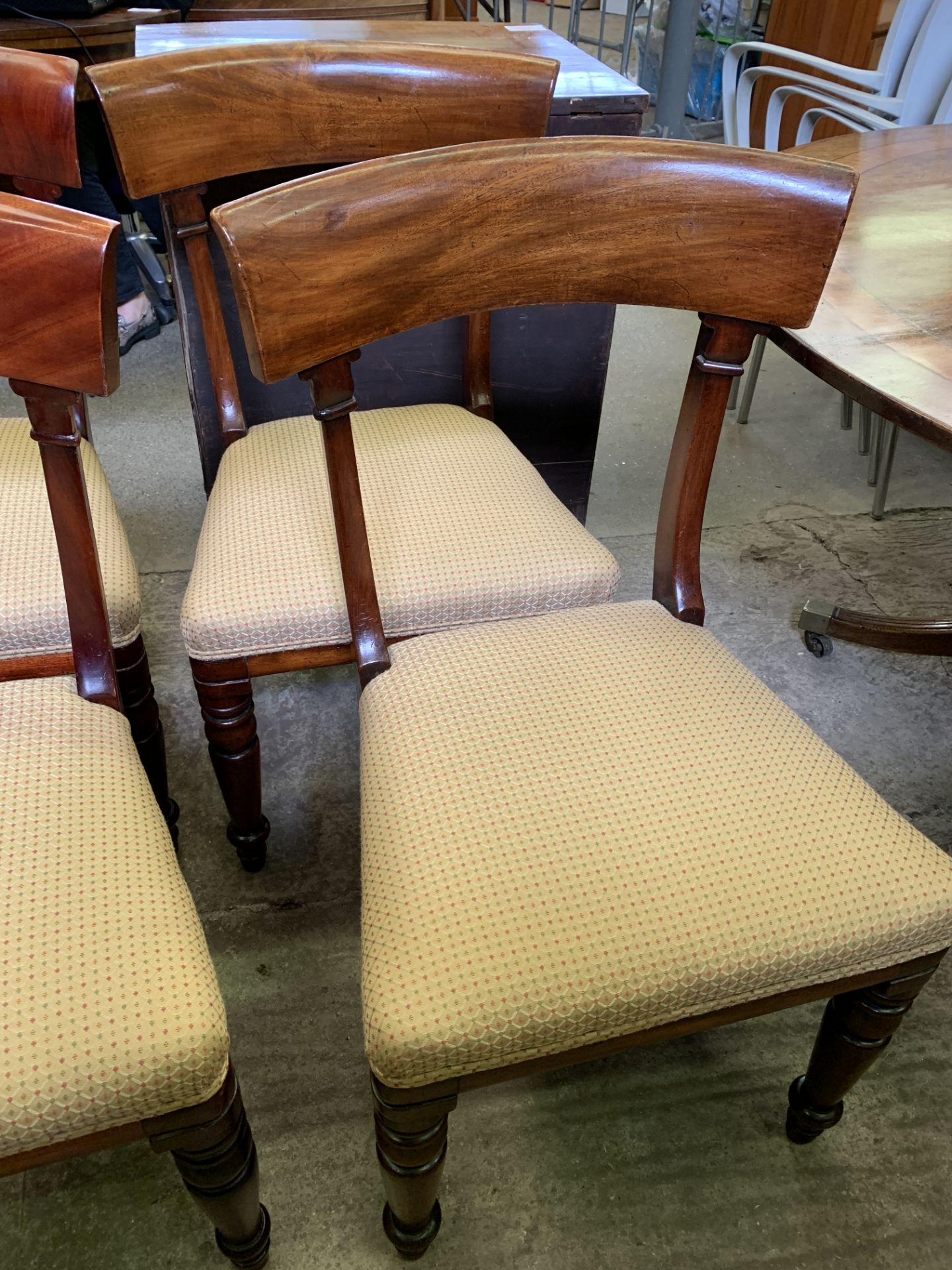 Group of eight mahogany dining chairs - Image 3 of 7