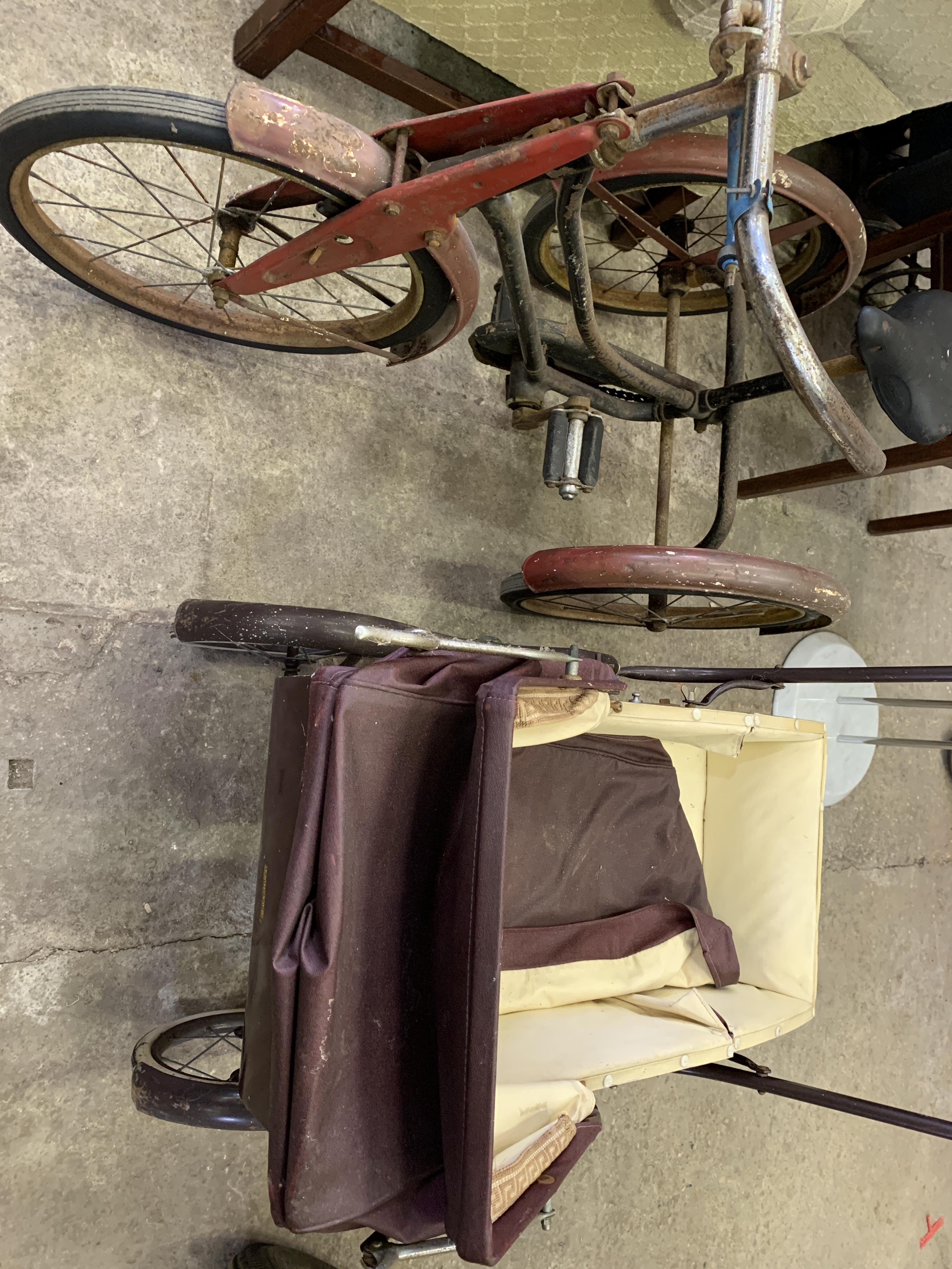 1920/30's child's tricycle together with a Tan-Stad child's dolls' pram. - Image 6 of 6
