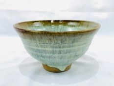 Art pottery glazed bowl