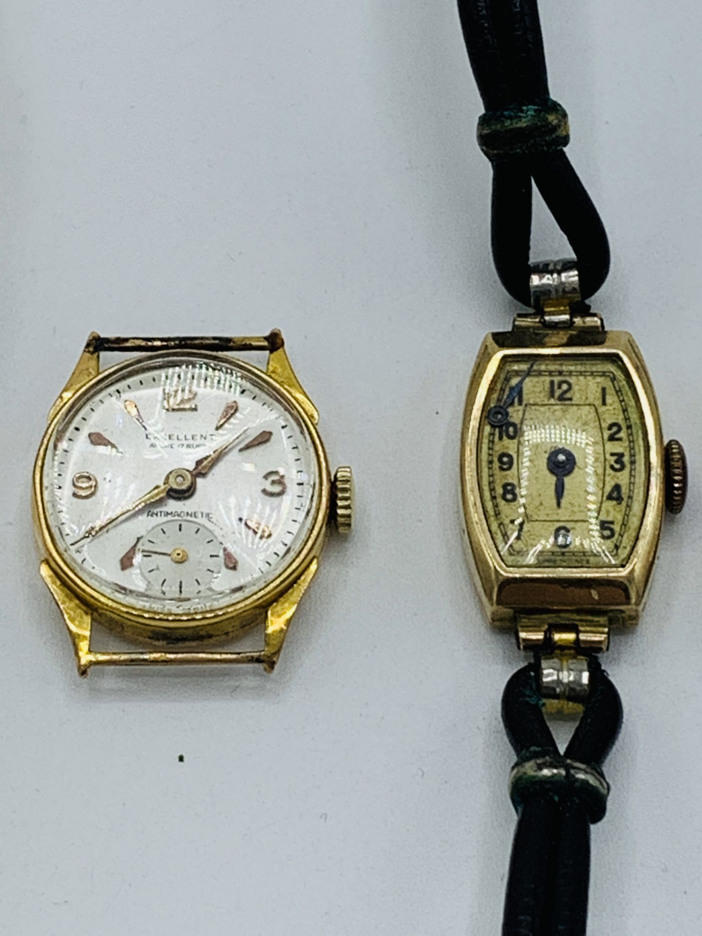 18ct gold case Excellent 17 jewels lady's wrist watch, and two 9ct gold watches - Image 4 of 4