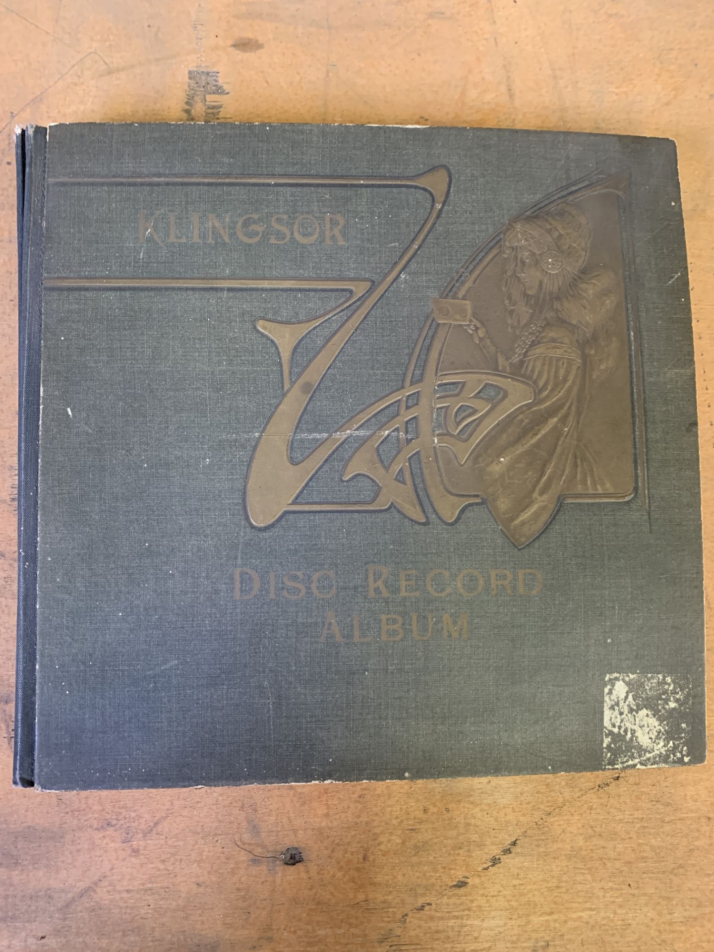 Klingsor Disc Record Album of shellac records and other records