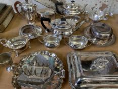 Quantity of silver plate