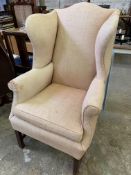 Victorian wing-back armchair