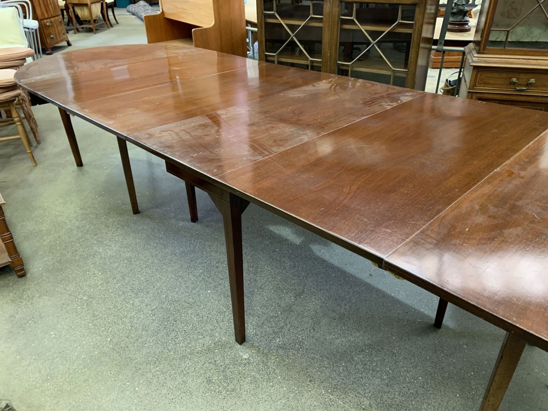 Mahogany extendable table, extending up to 366 cms (12 feet) - Bild 2 aus 9