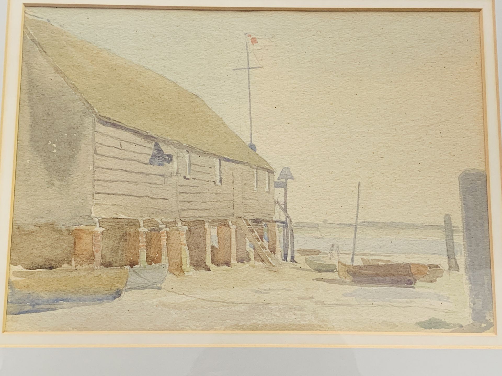 Five framed and glazed watercolours, 2 written on reverse by Ronald Gray - Image 3 of 6