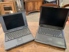 Vintage Apple Macintosh Powerbook G3 and Powerbook 5300ce laptop computers