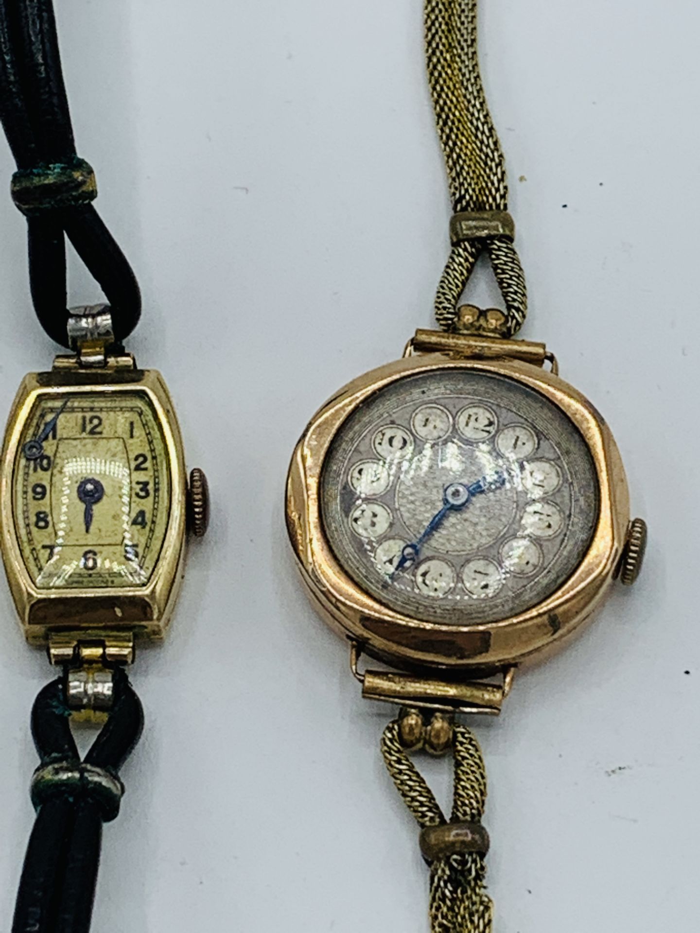 18ct gold case Excellent 17 jewels lady's wrist watch, and two 9ct gold watches - Image 3 of 4