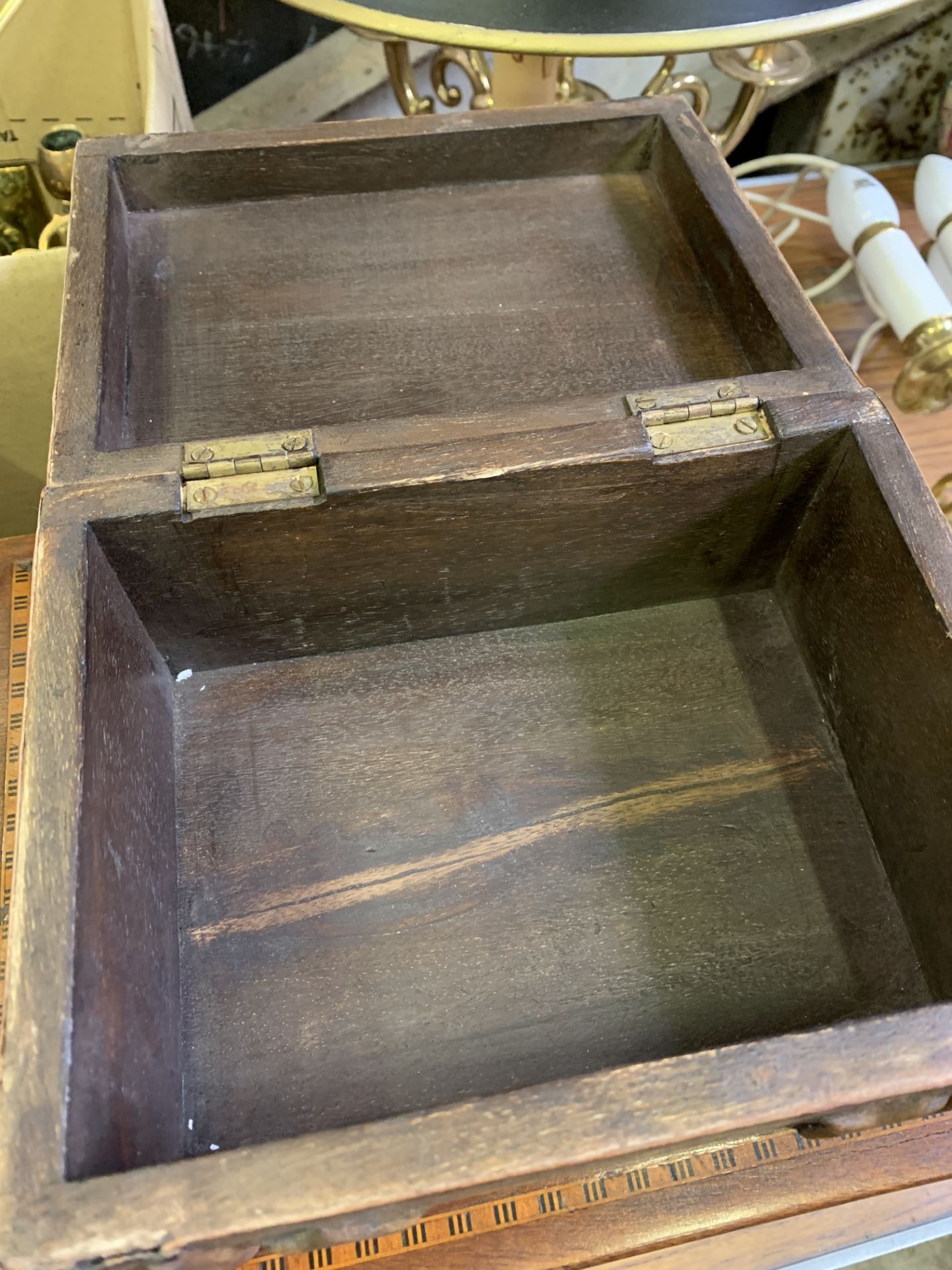 Two inlaid mahogany boxes - Image 7 of 7