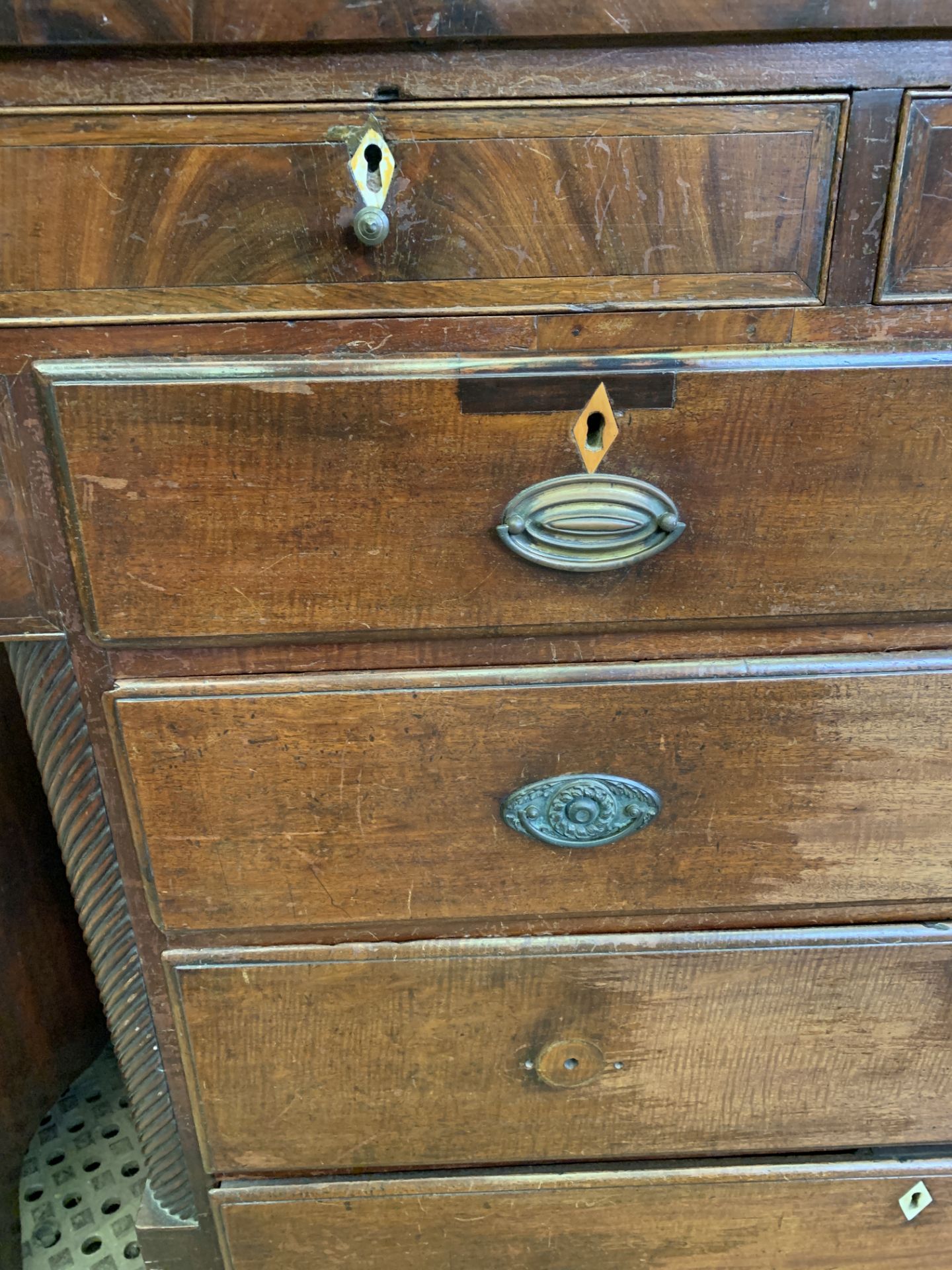 Mahogany Scotch chest of drawers - Image 5 of 7