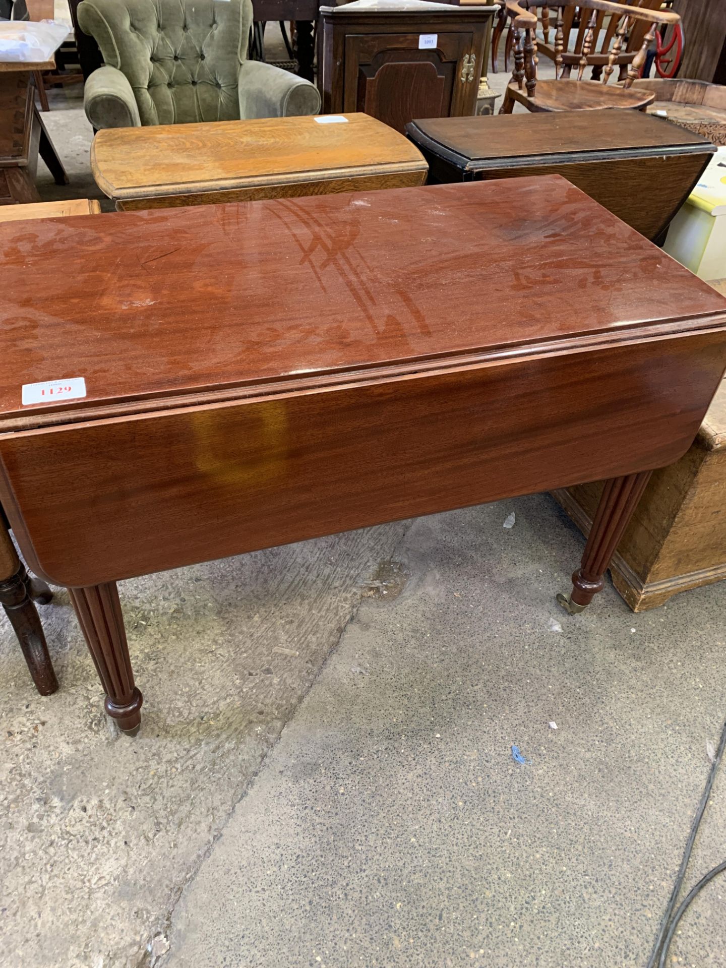 Mahogany Pembroke table - Bild 3 aus 5