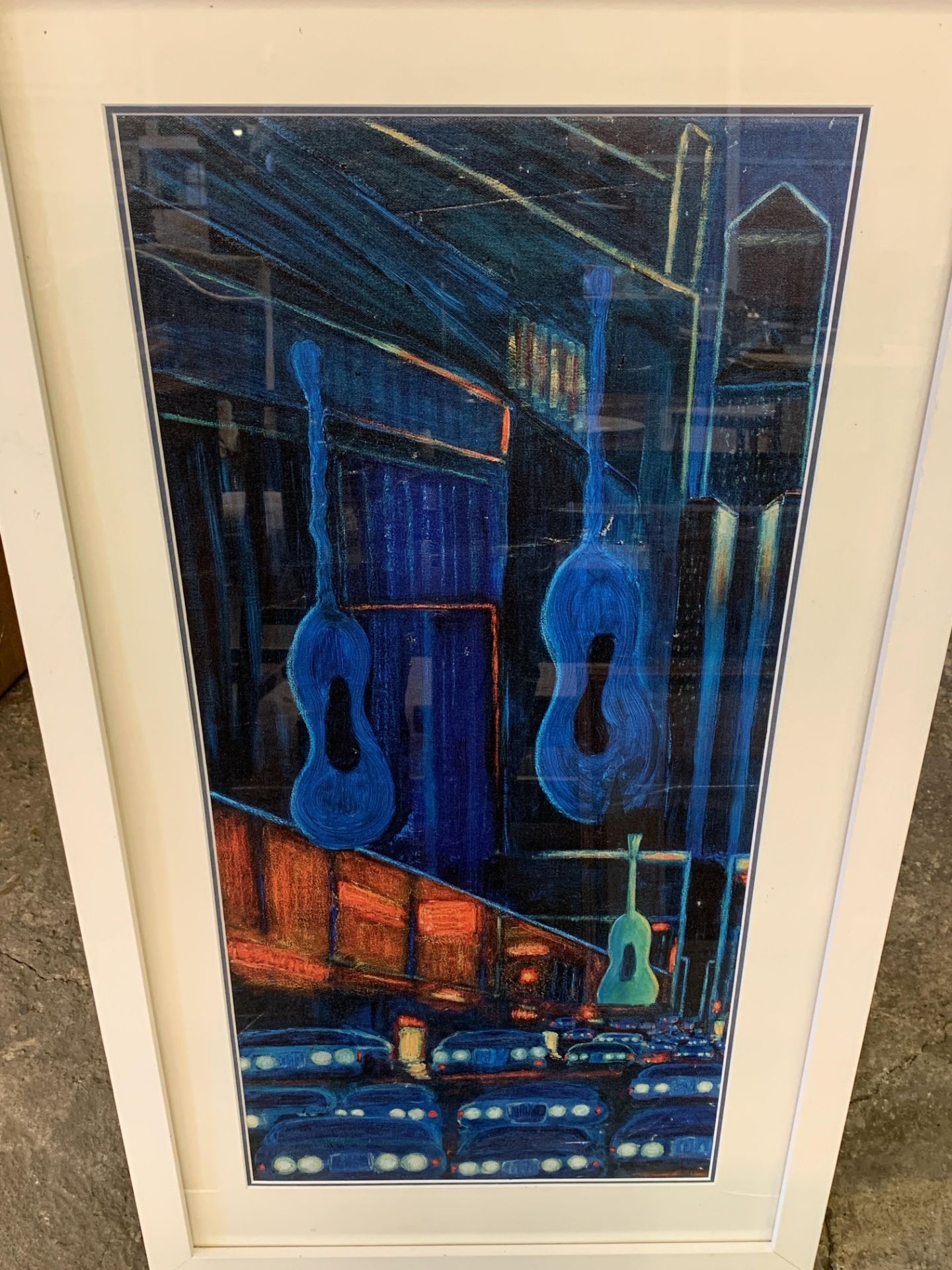 Framed and glazed acrylic on board "New York, New York" - Image 2 of 4