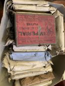 Quantity of glass photographic plates including a box of unused plates