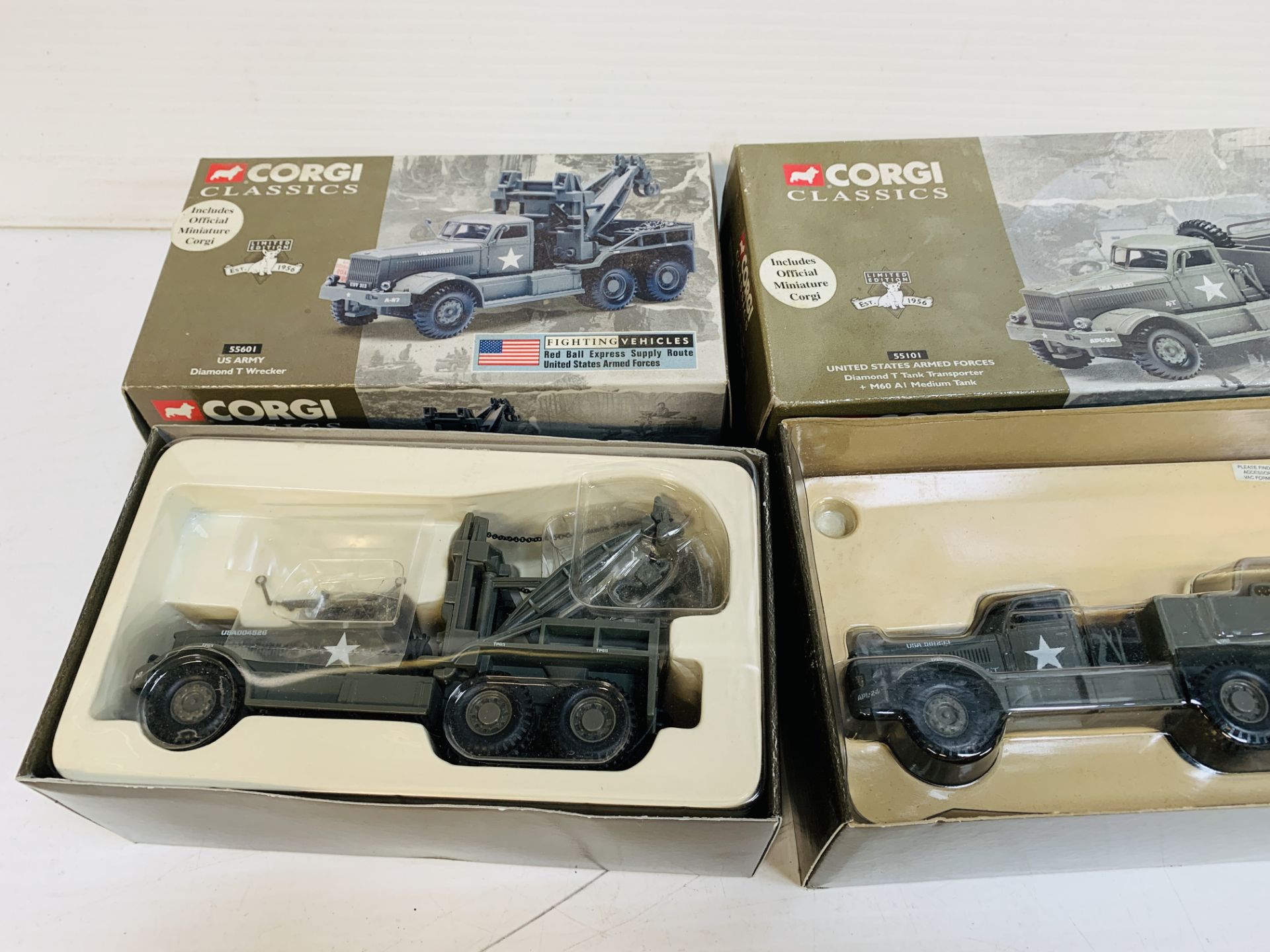 Corgi Classics US Army Diamond T tank transporter and T wrecker; M60 tank - Bild 3 aus 5