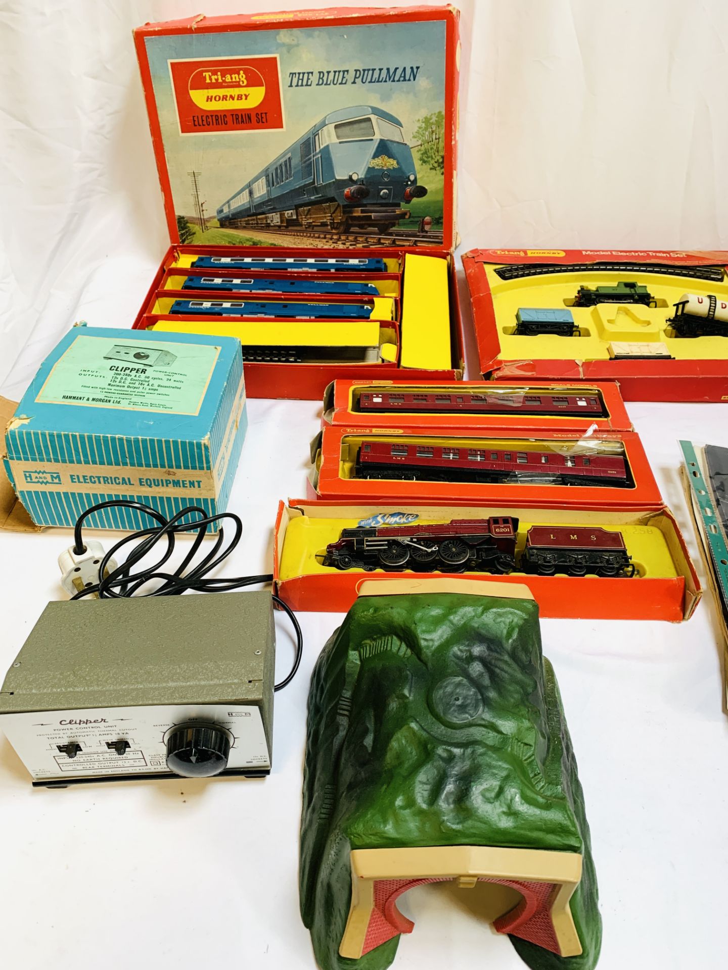 Collection of Tri-ang Hornby OO model trains