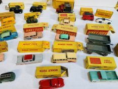 Collection of 17 boxed Dinky model vehicles; together with 2 boxed Dinky model trailers