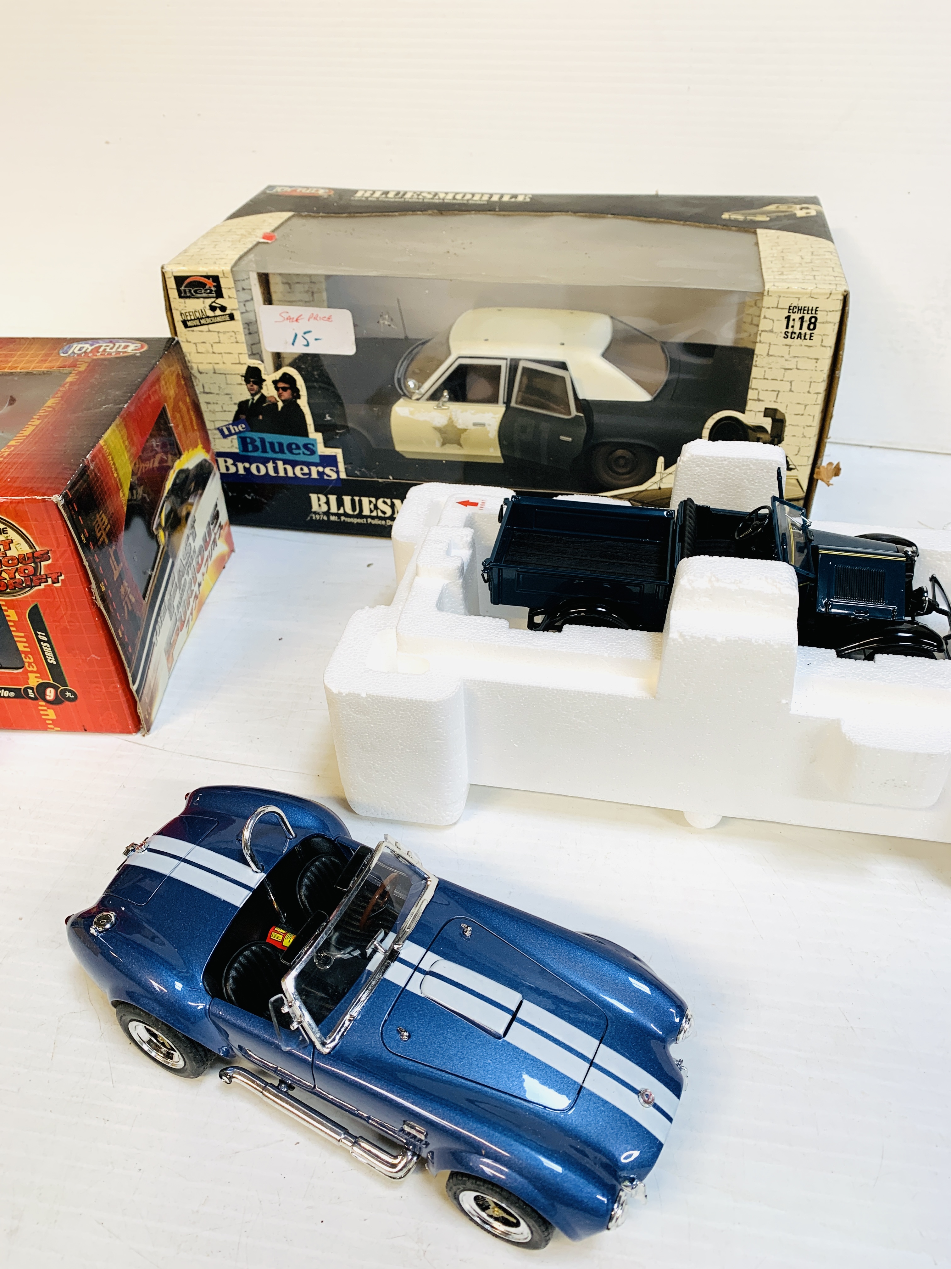 "Bluesmobile" police sedan; 1971 Chevrolet Roadster pickup; Chevy Monte Carlo; Shelby 427S/C model - Image 3 of 6