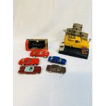 Wesco Only Fools and Horses model car digital clock, together with six diecast model cars.