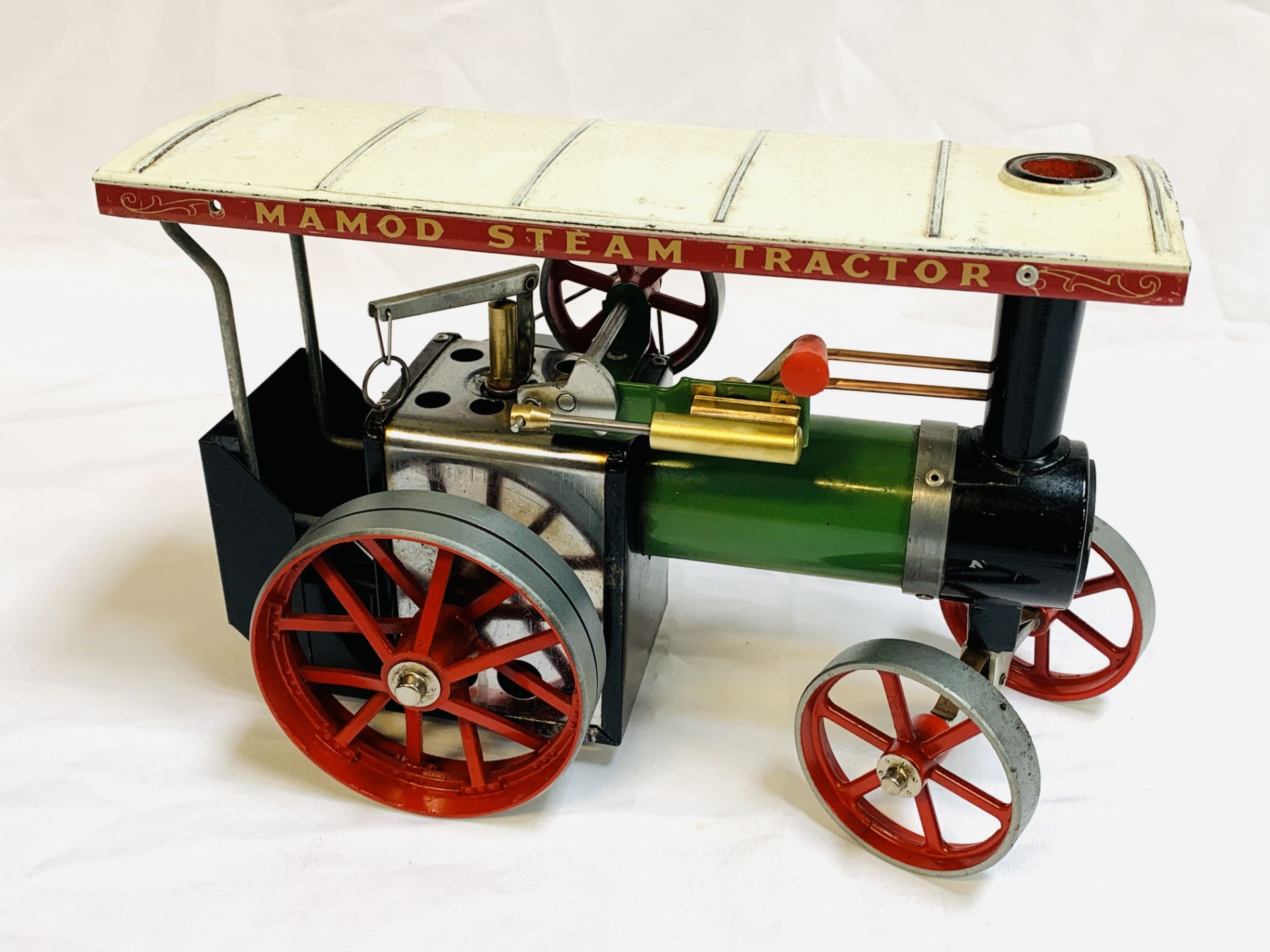 Mamod steam tractor with trailer - Image 5 of 6