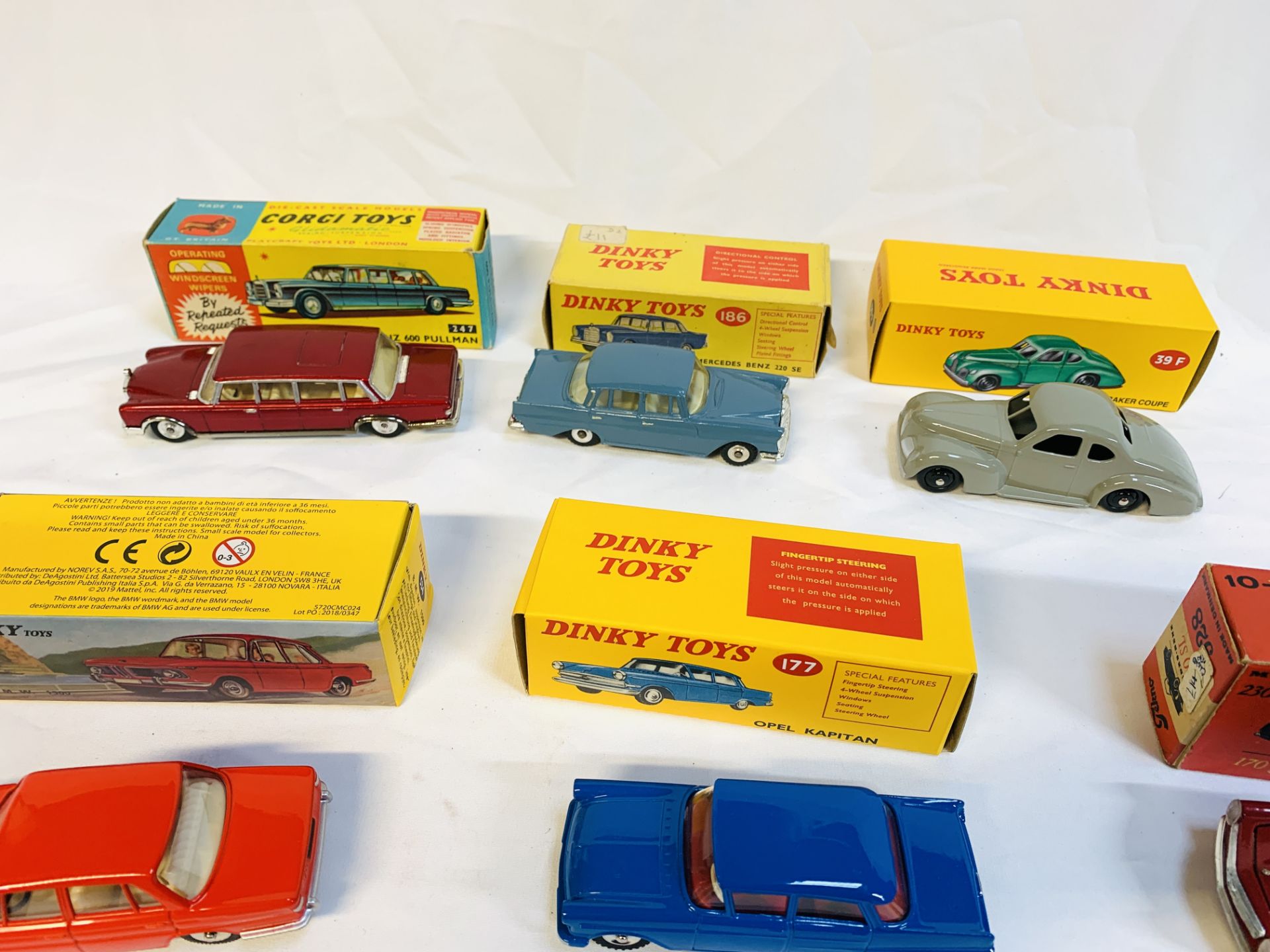 Nine boxed diecast cars including Dinky and Corgi - Image 2 of 4