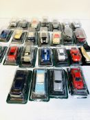 Twenty-five 1:43 scale die-cast model cars