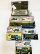 Collection of four Dinky Supertoys boxed diecast military vehicles