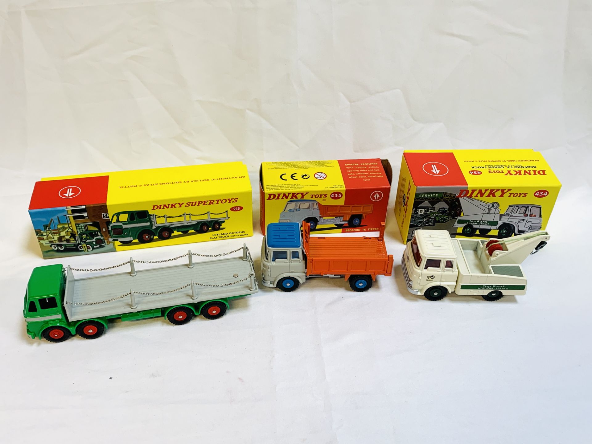 Three boxed Dinky lorries