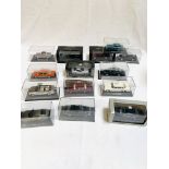 Fourteen diecast model cars