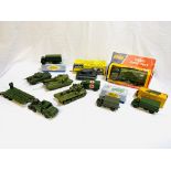A collection of mainly Dinky model vehicles