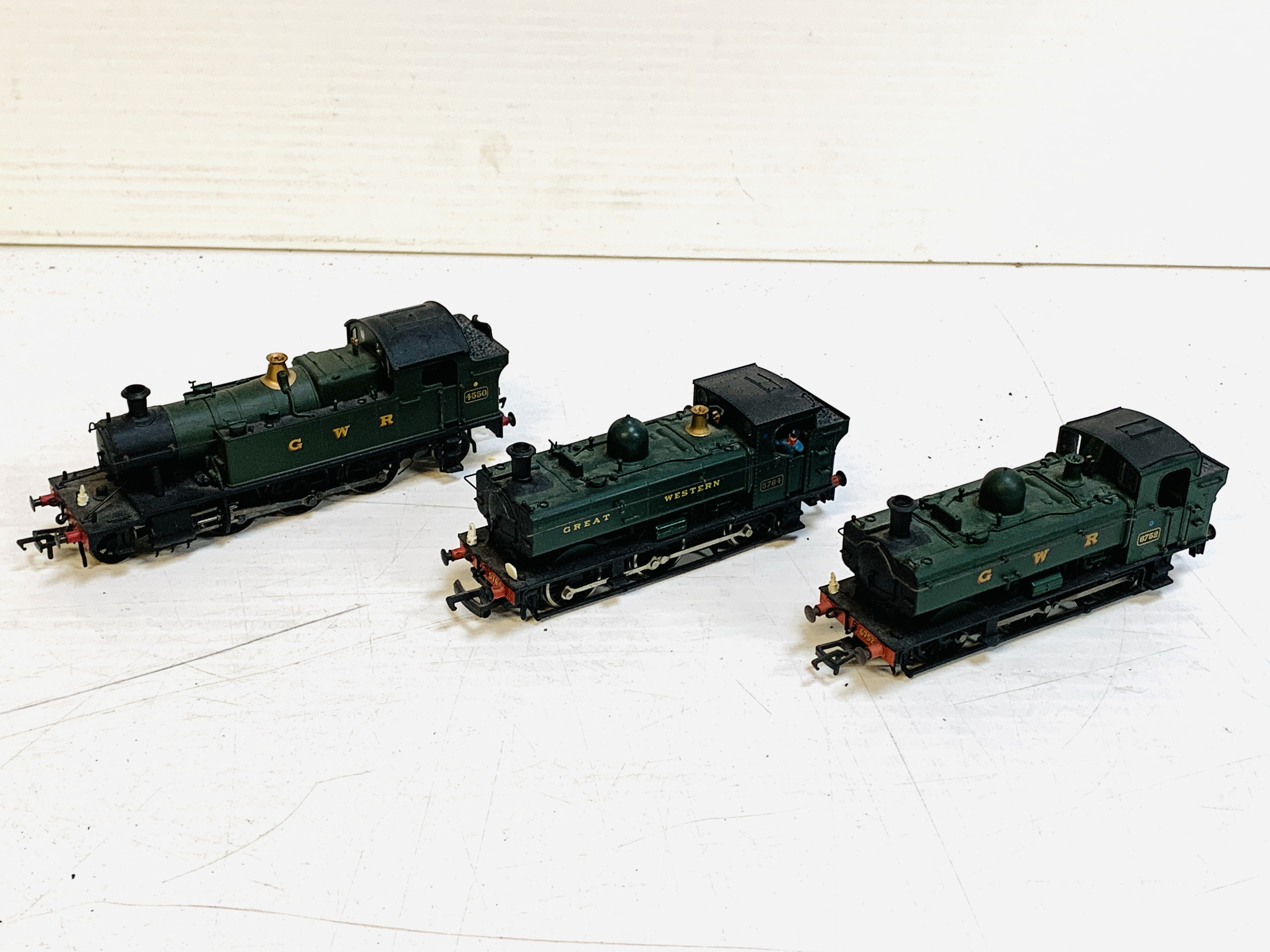 A Bachmann model tank engine and two other tank engines