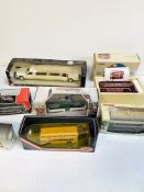 A collection of model vehicles