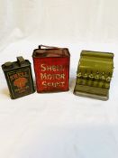 A collection of tin plate toys