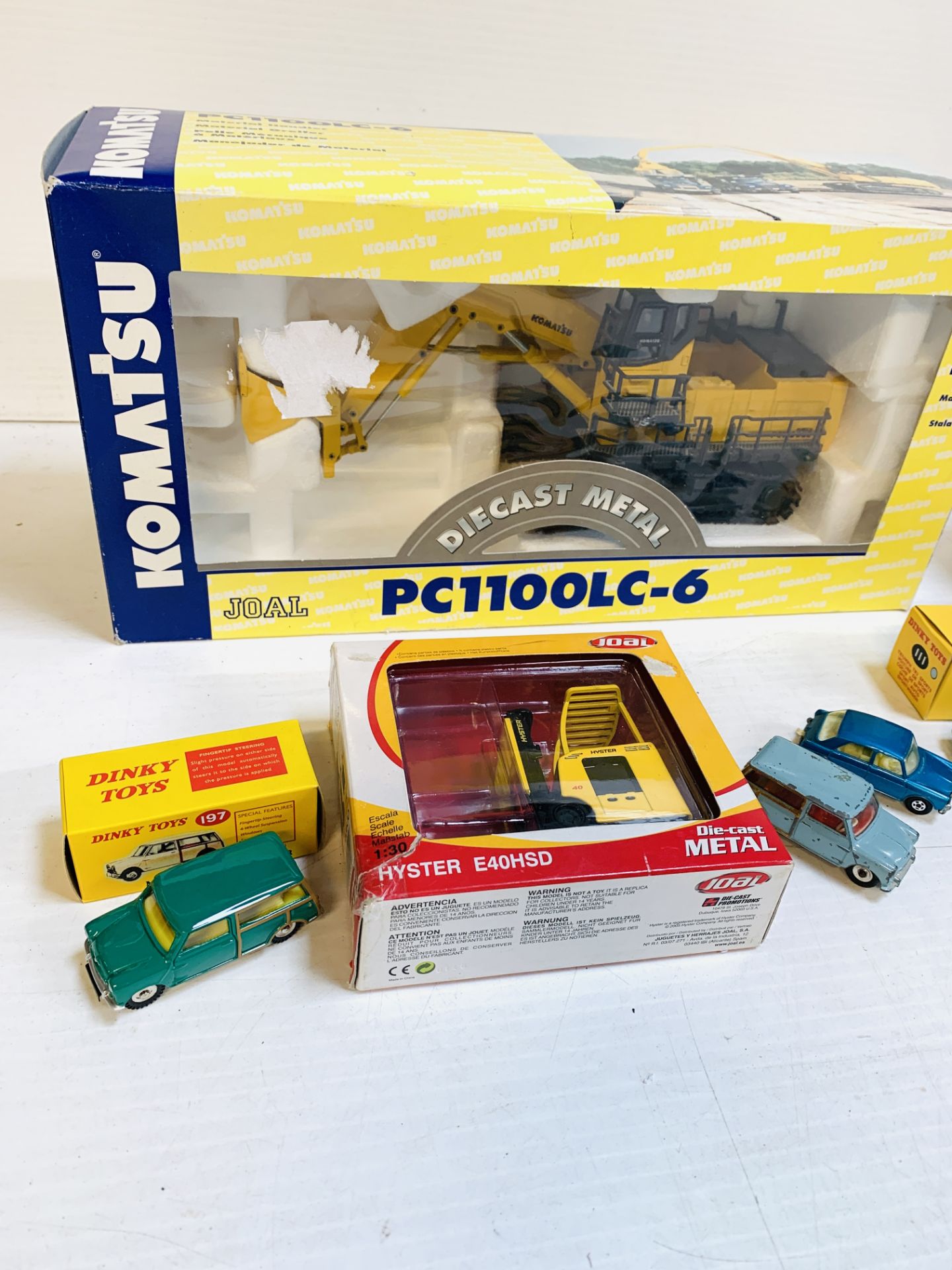 A collection of die-cast models including a Joal Komatsu material handler and Dinky - Image 2 of 7