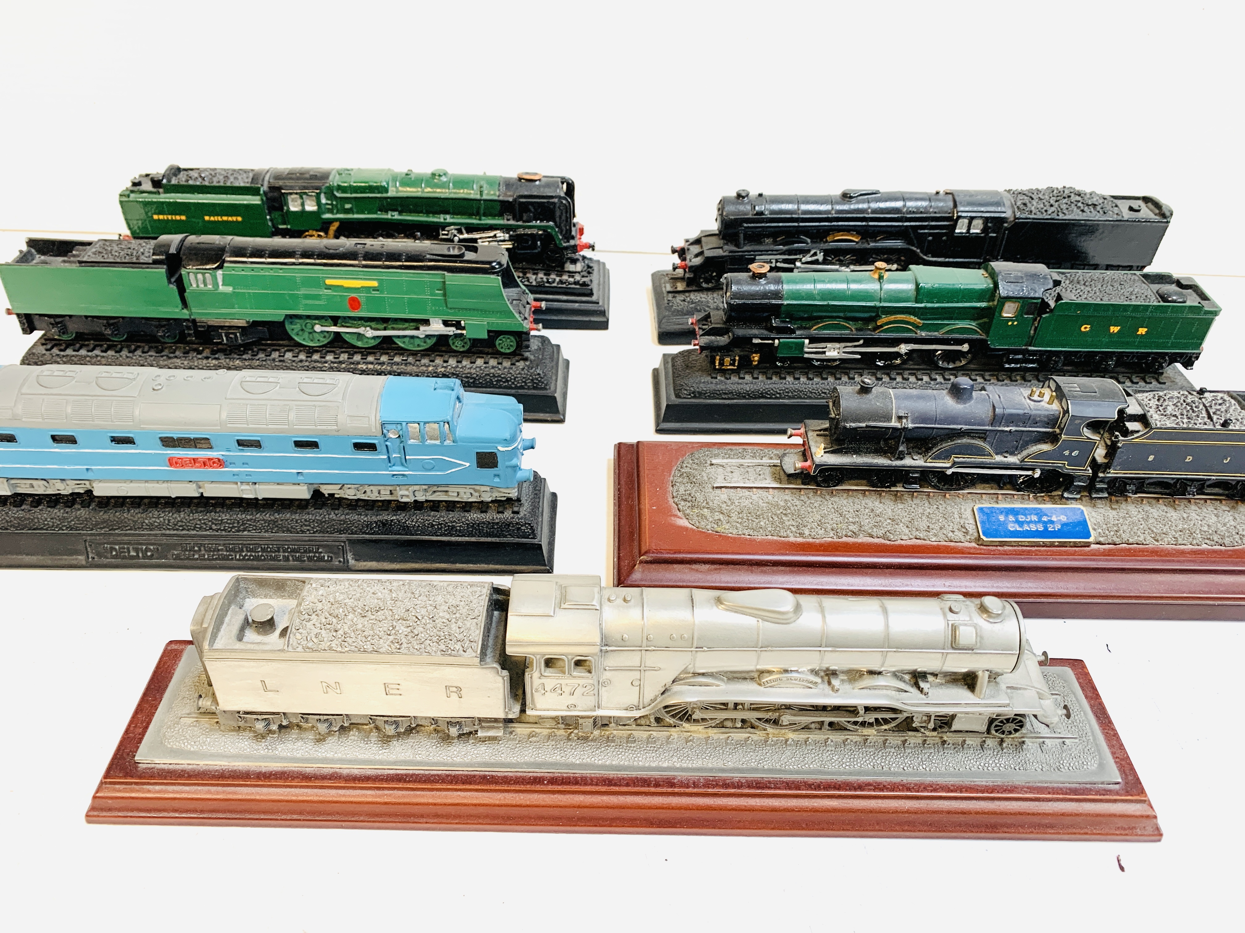 Collection of seven model railway engines