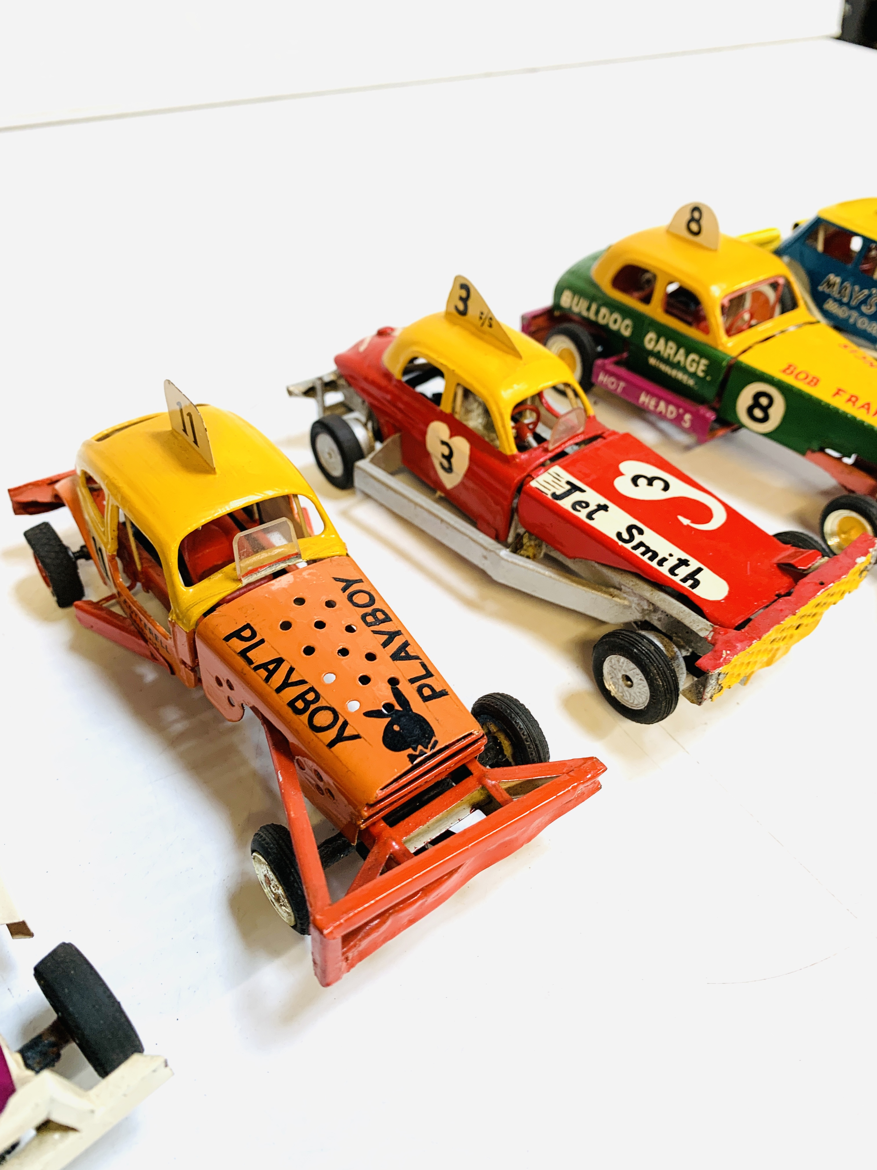Eight drag racing slot cars. - Image 4 of 6