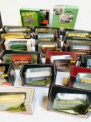 Collection of 22 diecast "Exclusive First Edition" model buses, including 2 gift sets