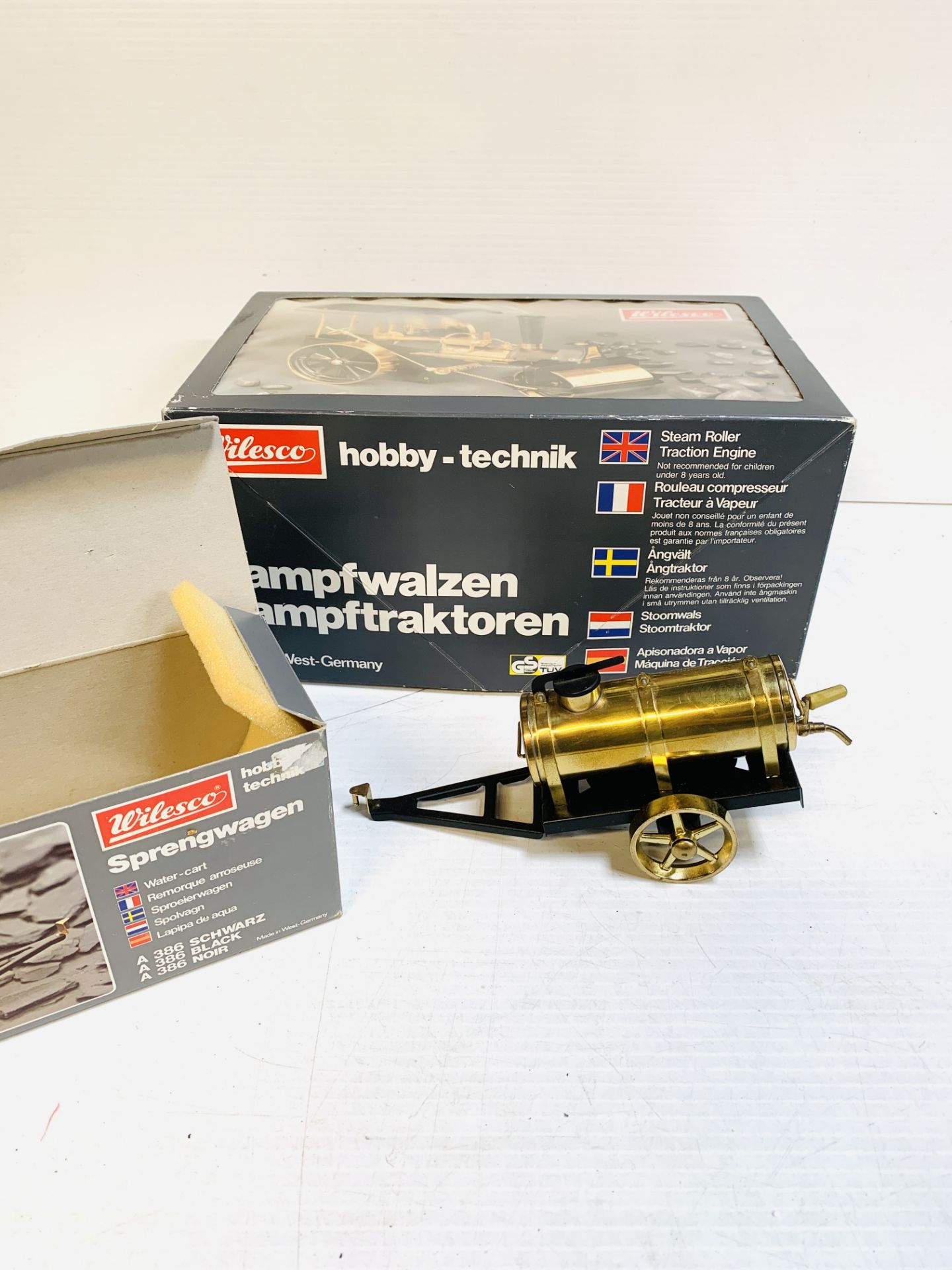 Wilesco D366 boxed model steam roller together with a Wilesco water cart. - Image 2 of 4