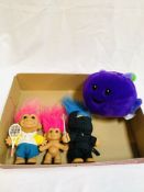 Russ Trolls (Gonks) ninja and tennis player figures