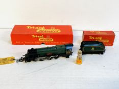 Tri-ang R53 Princess Locomotive and tender, a quantity of Tri-ang model railway catalogues.