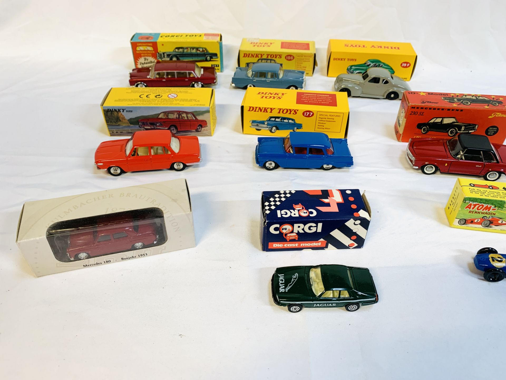Nine boxed diecast cars including Dinky and Corgi - Image 3 of 4