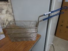 Two fryer baskets