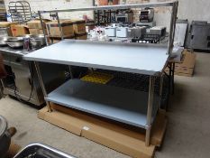 Prep table with under and over shelf