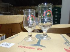 Pint glasses x 13 and 1/2 pint glasses x 16